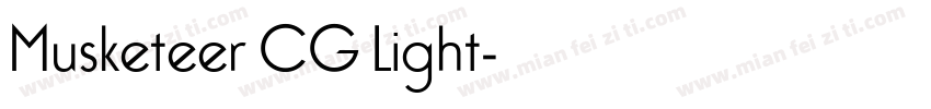 Musketeer CG Light字体转换